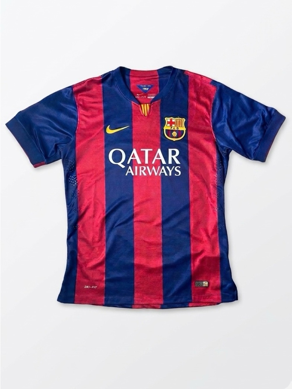 Nike FC Barcelona 2014/2015 Home Soccer Jersey - Men's Size Large (L)